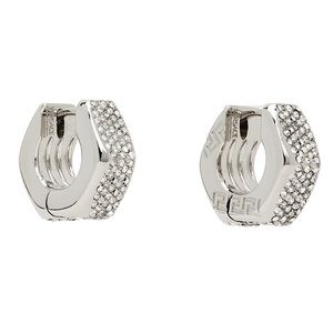 Versace Silver & Crystal Earrings
